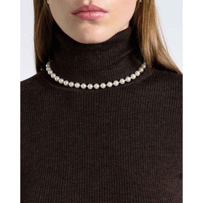 Cue Merino Turtle Neck Ribbed Knit image number 2